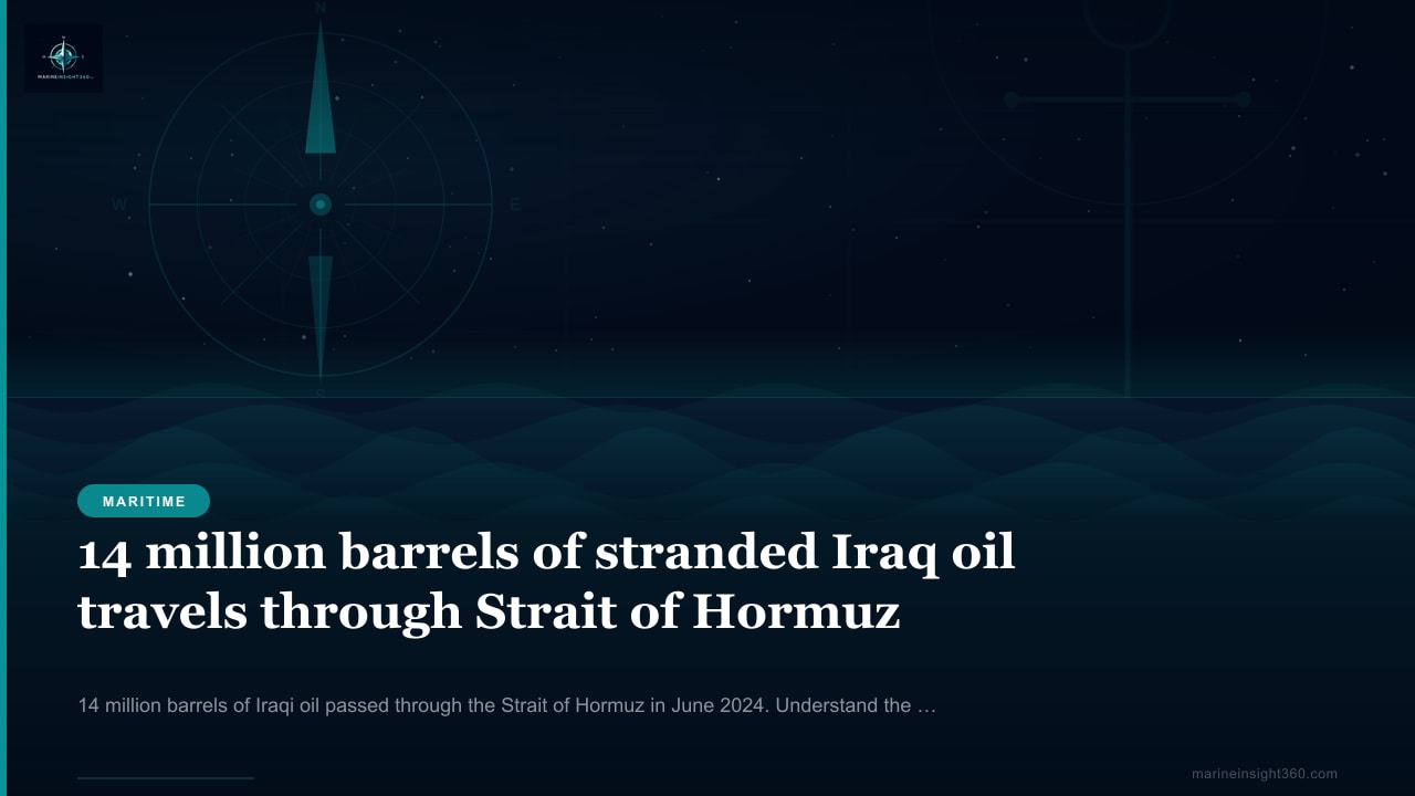 14 million barrels of stranded Iraq oil travels through Strait of Hormuz