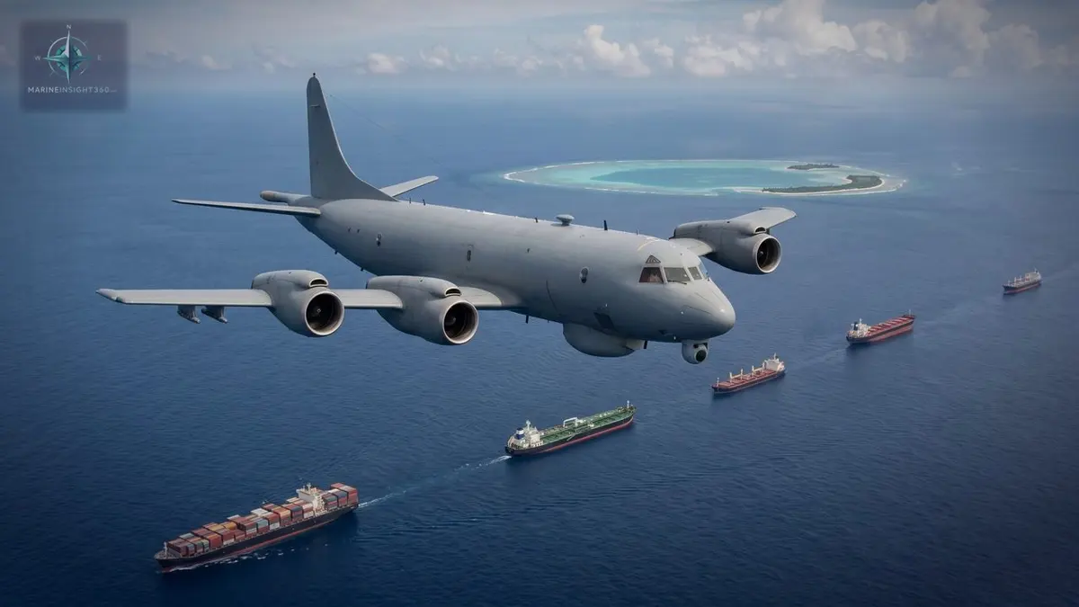 Australia Improves its Surveillance Capability Over the South China Sea illustrated with maritime compliance checks for Marine Insight 360 readers