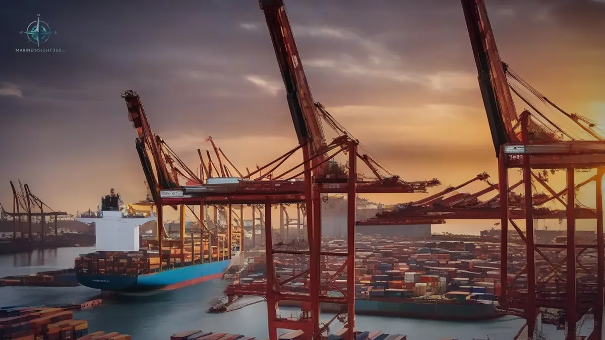 Chinese-Built Containership Fines Could Force Ocean Carriers Out of U.S. Trade illustrated with shipping security and route risk for Marine Insight 360 readers