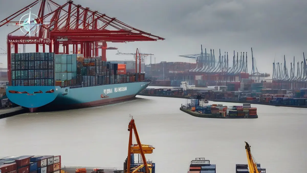 Hapag-Lloyd Invests in APM Terminals Rotterdam to Drive Growth illustrated with ship engine-room equipment for Marine Insight 360 readers