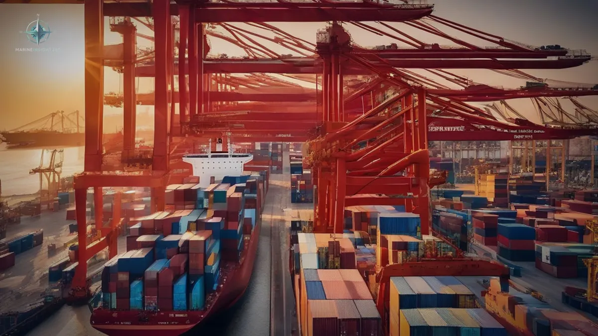 HK company sells stake in Panama Canal Ports illustrated with ports, cargo and shipping logistics for Marine Insight 360 readers