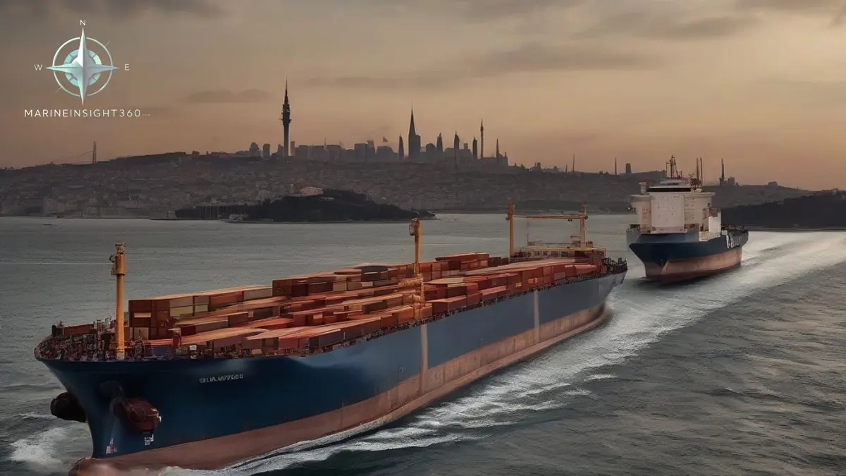 Hormuz closure amplifies Turkish sphere of influence in Eurasia illustrated with ship engine-room equipment for Marine Insight 360 readers