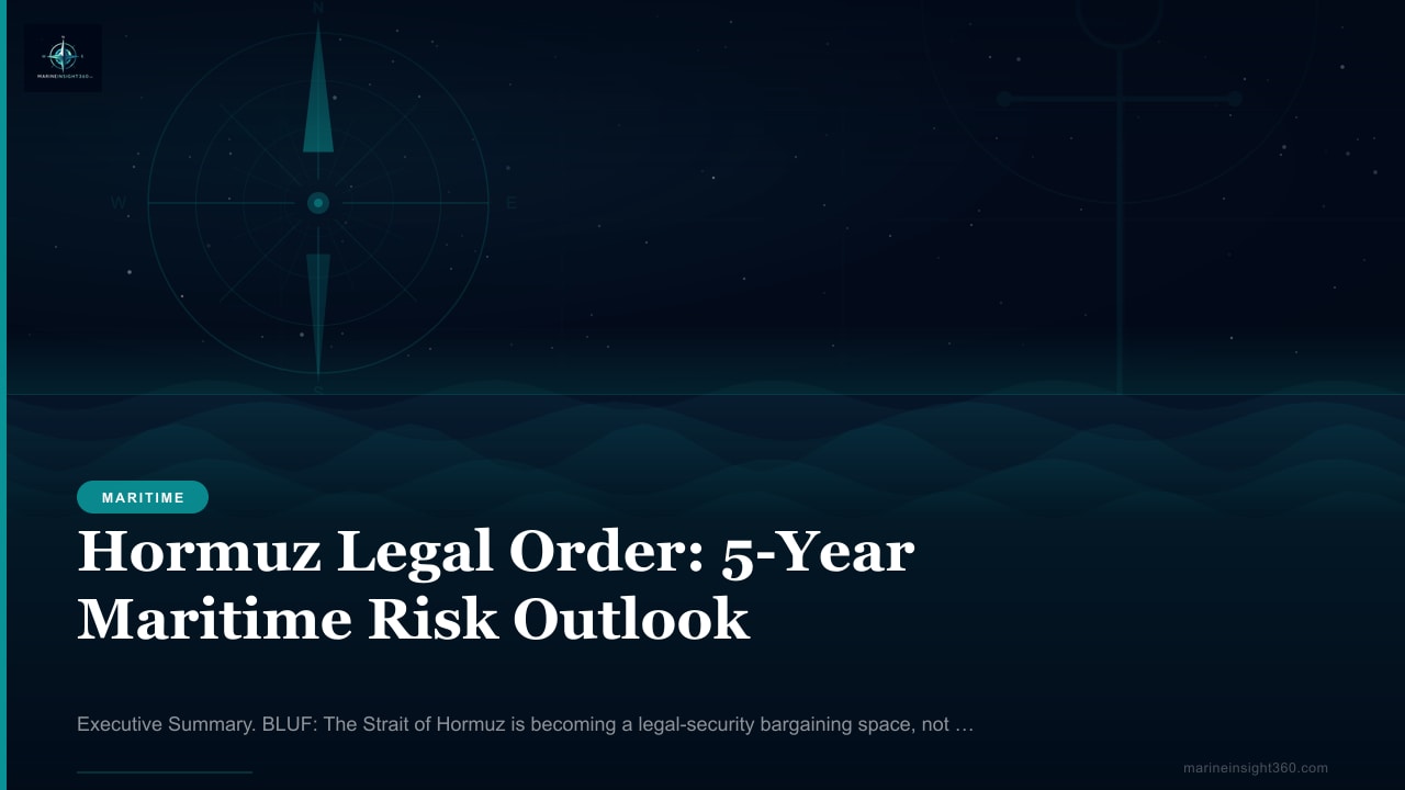 Hormuz Legal Order: 5-Year Maritime Risk Outlook