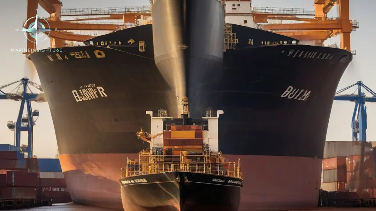 Panamax bulk carrier loading ore at a dry bulk berth, the ship type most often screened by RightShip