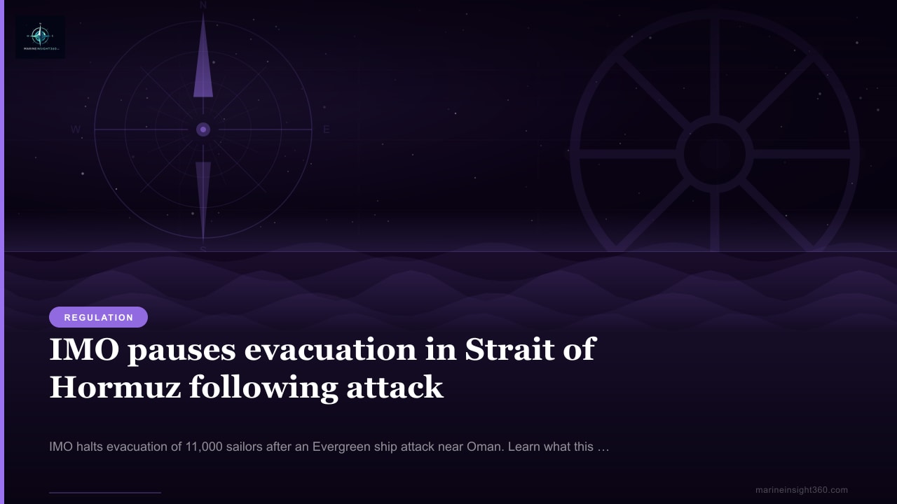 IMO pauses evacuation in Strait of Hormuz following attack