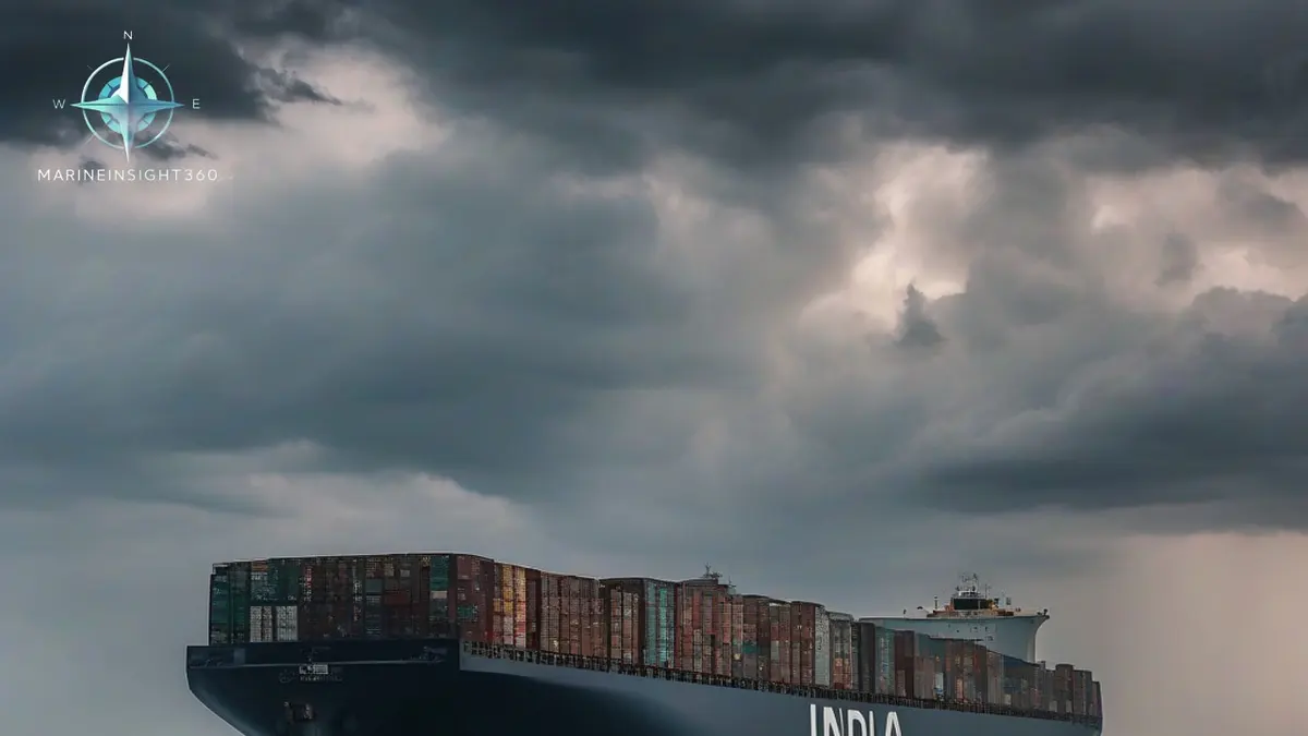 India Lifts Strait Of Hormuz Shipping Restrictions, Urges Seafarers To Remain On High Alert illustrated with shipping security and route risk for Marine Insight 360 readers