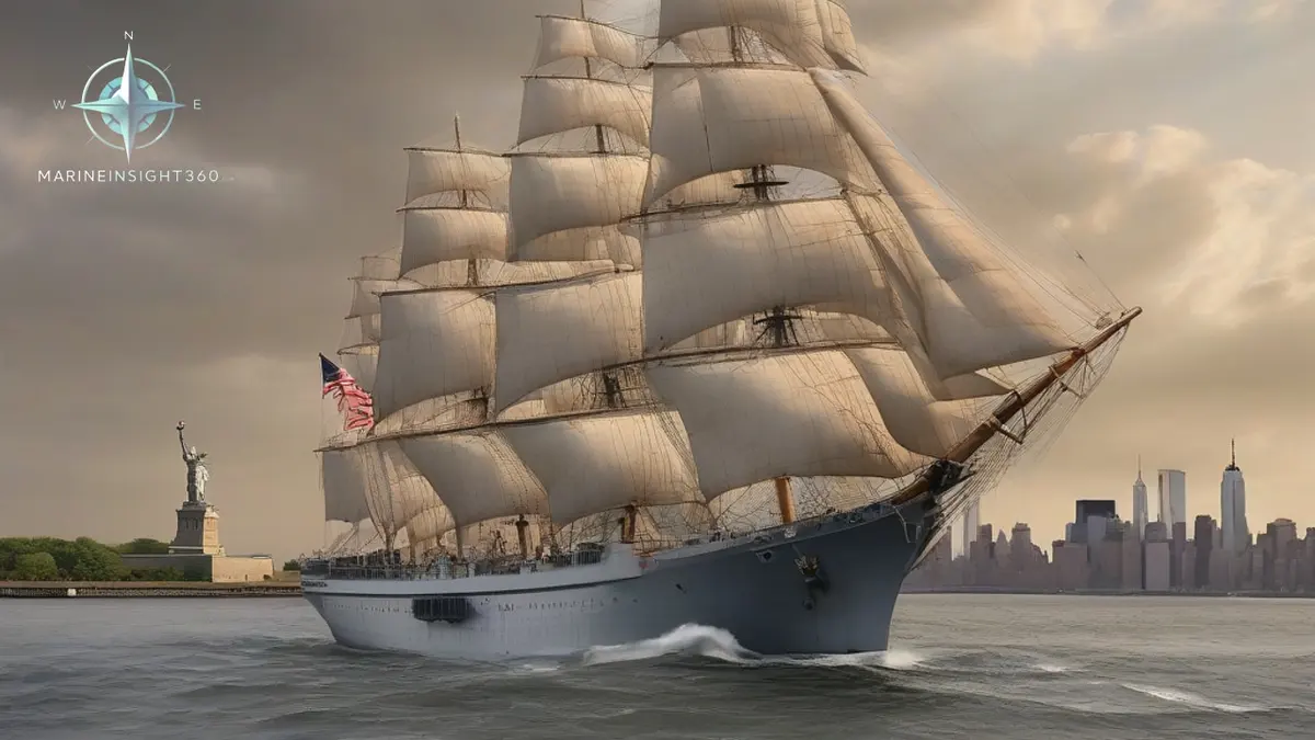 INS Sudarshini participates in maritime spectacle in US for 250th anniversary illustrated with merchant navy career planning for Marine Insight 360 readers