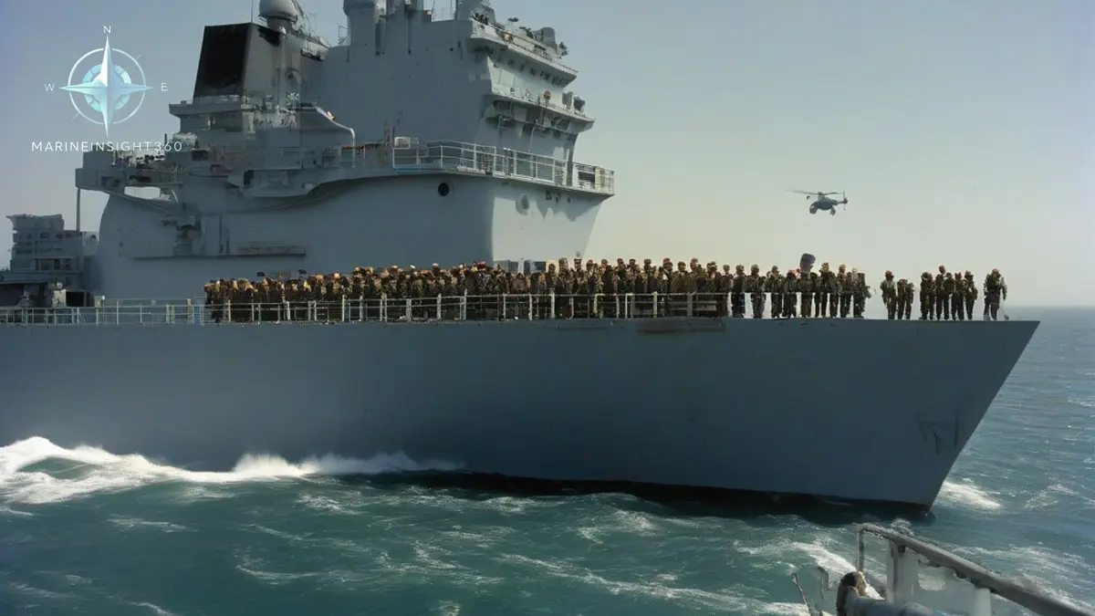 Iran and Russia Conduct Joint Naval Exercises: What Merchant Crews Should Expect illustrated with shipping security and route risk for Marine Insight 360 readers