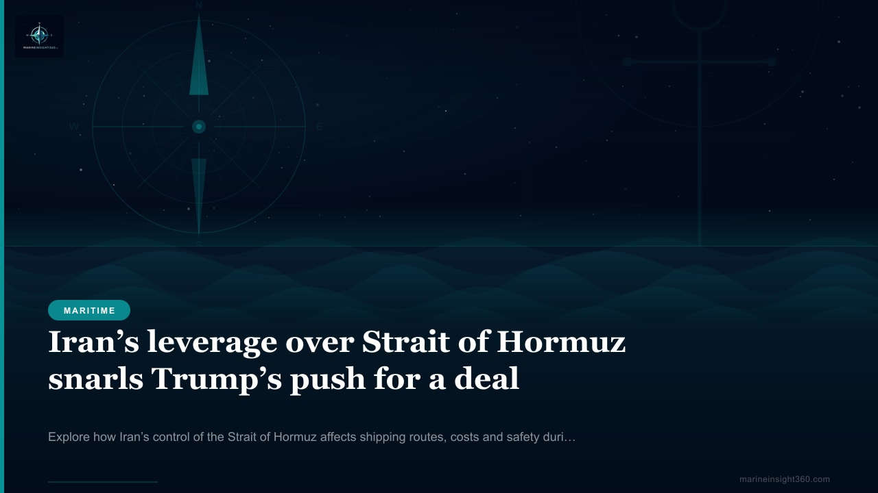 Iran’s leverage over Strait of Hormuz snarls Trump’s push for a deal