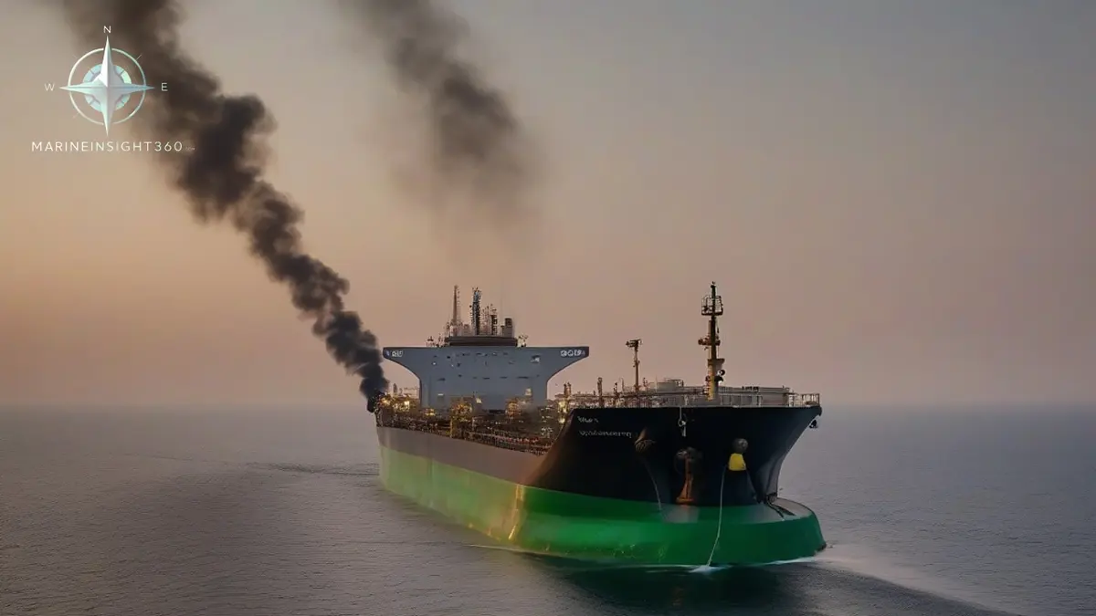 Iran's New Strait of Hormuz Rules: What Transiting Ships Now Face illustrated with maritime compliance checks for Marine Insight 360 readers