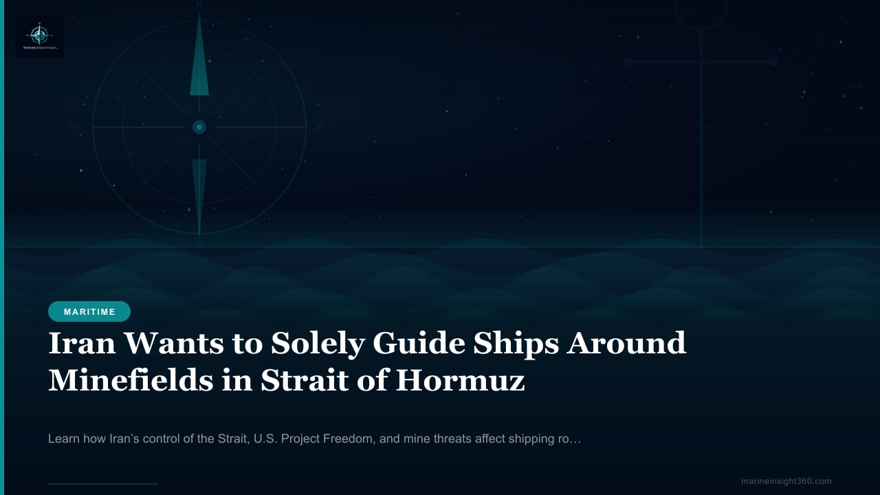 Iran Wants to Solely Guide Ships Around Minefields in Strait of Hormuz