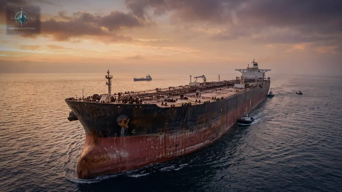 Largest Ships in Maritime History illustrated with offshore maritime operations for Marine Insight 360 readers