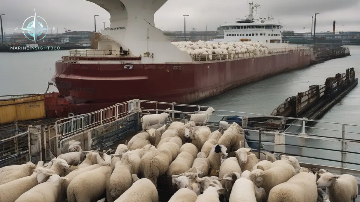 Livestock market sees strong demand for cattle and lambs illustrated with maritime compliance checks for Marine Insight 360 readers