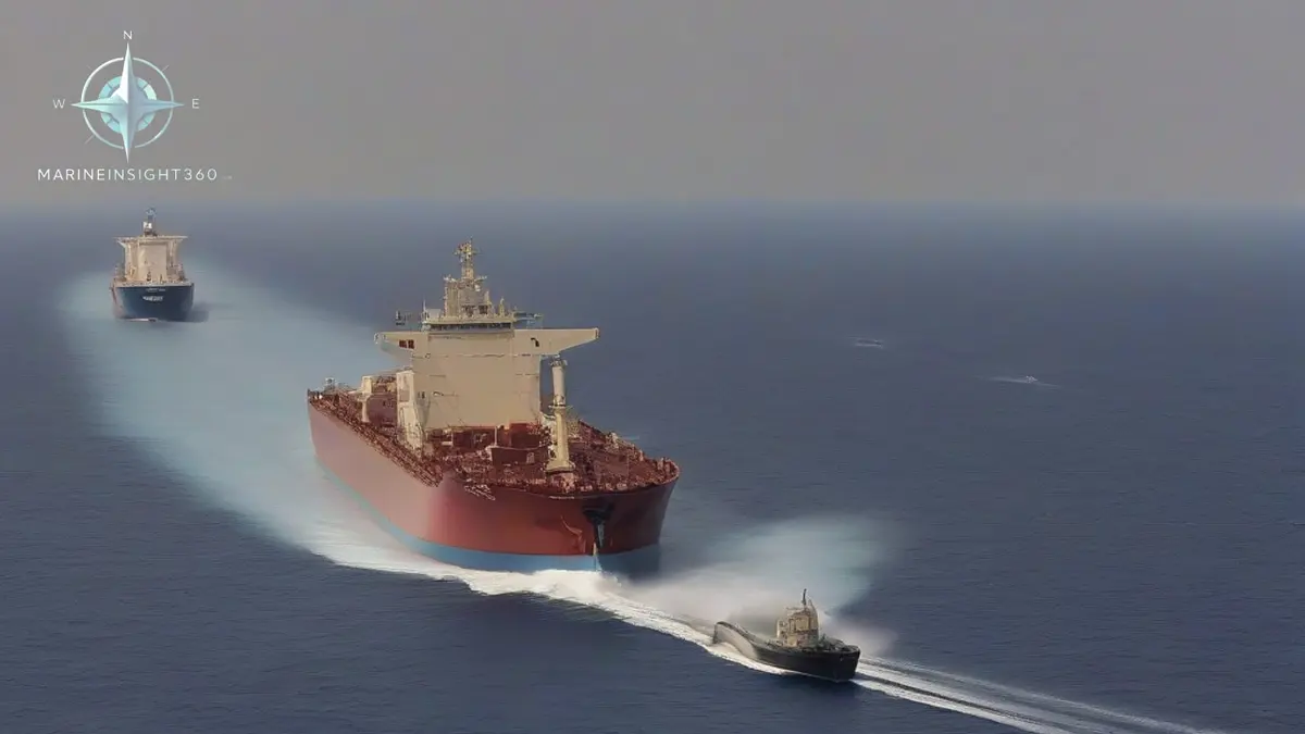 Tanker transiting the southern Red Sea