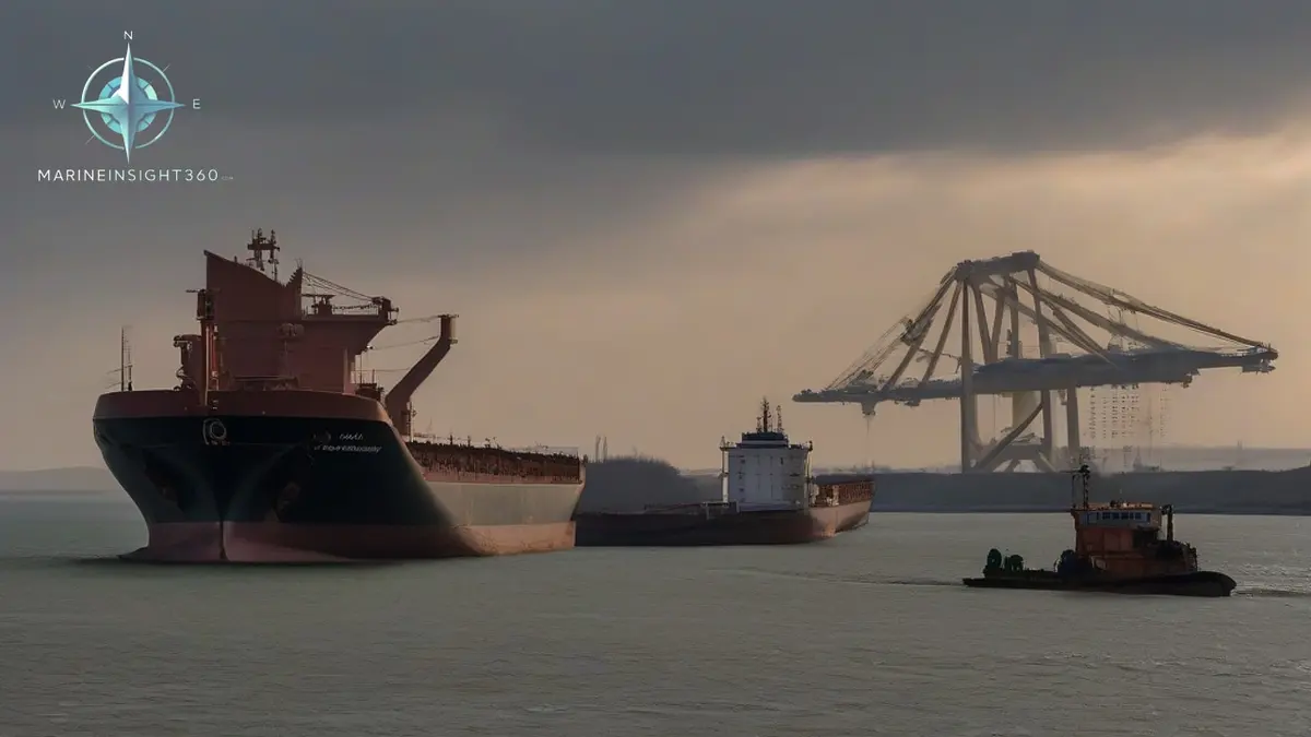 Russia Halts Don-Azov Shipping After Reported Ukrainian Strikes illustrated with ship engine-room equipment for Marine Insight 360 readers