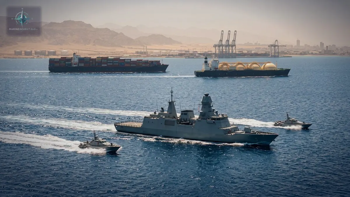 Saudi Arabia Launches Maritime Coalition to Strengthen Security in the Red Sea illustrated with merchant navy career planning for Marine Insight 360 readers
