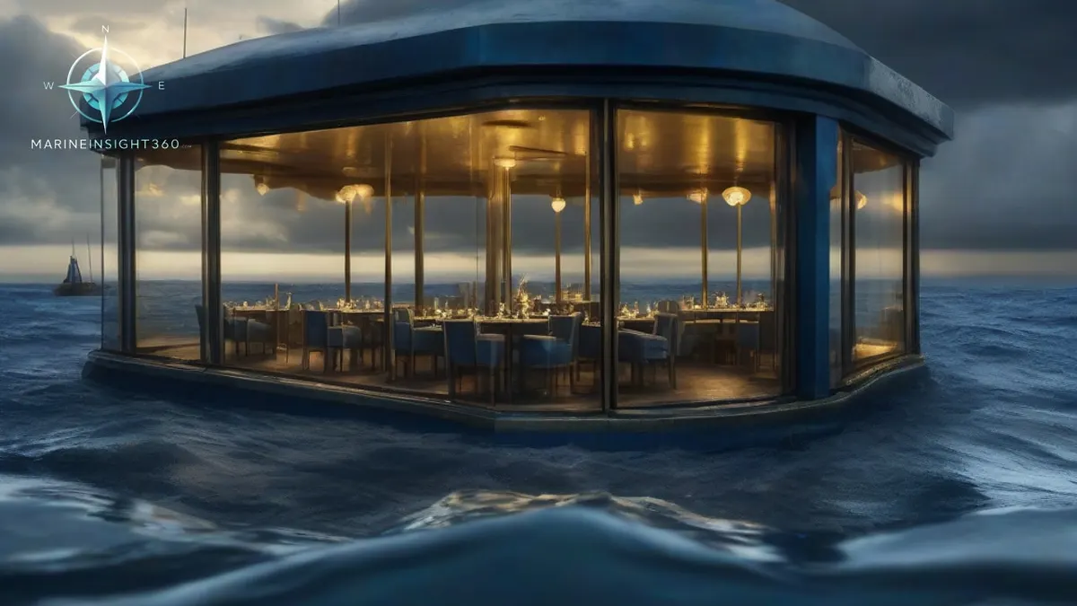 The World's Largest Underwater Restaurant illustrated with commercial vessel operations for Marine Insight 360 readers