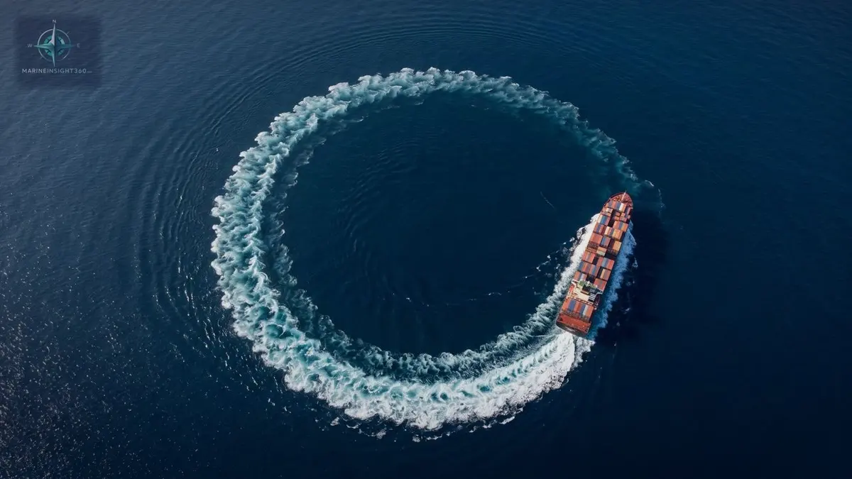 Understanding a Turning Circle in Ship