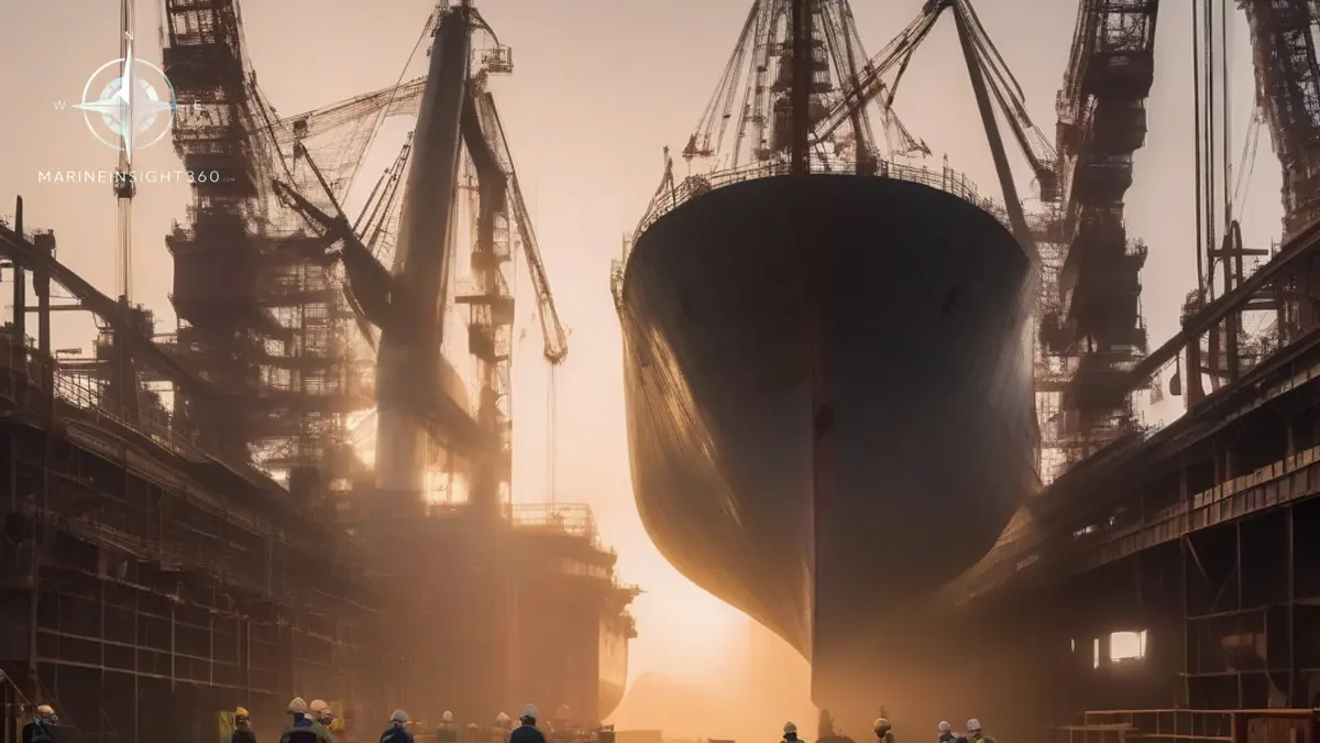 Understanding Ship Hulls illustrated with ship engine-room equipment for Marine Insight 360 readers