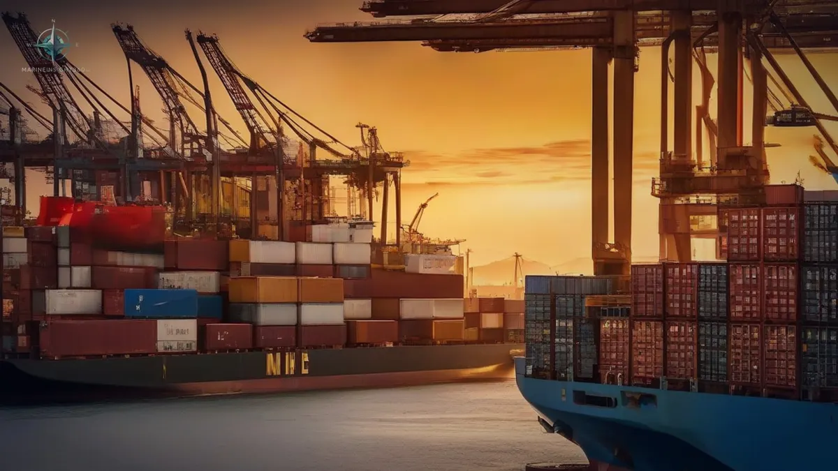 US Plans 100% Tariffs On Chinese-Made Port Cranes To Tackle Security Risks illustrated with shipping security and route risk for Marine Insight 360 readers