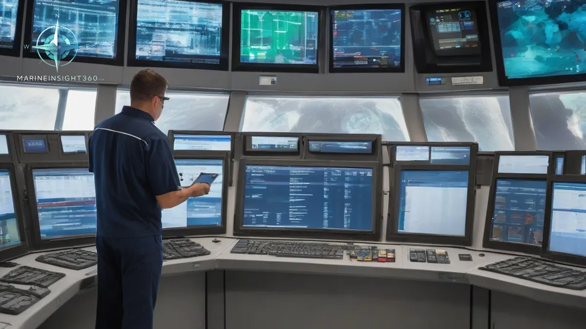 Why Predictive Maintenance Is Becoming the Future of Ship Management illustrated with ship engine-room equipment for Marine Insight 360 readers